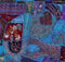 Saree Tapestry - Blue Mosaic