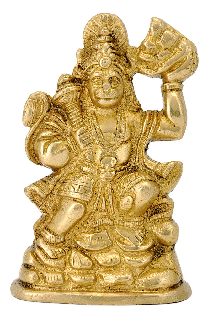 Veer Hanuman Brass Figurine