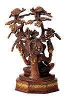 Lord Ganesha Seated Under Kadamba Tree 13.75"