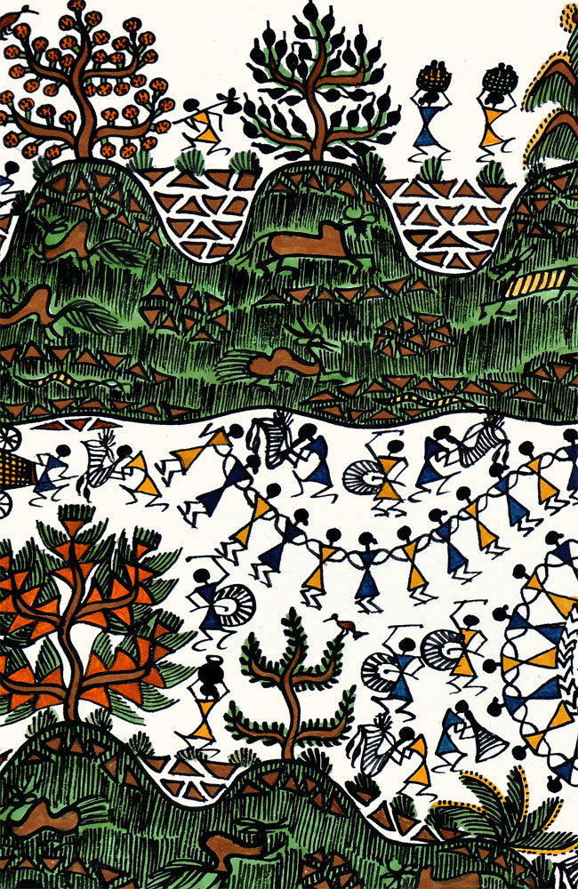 A Warli Painting of India