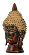 Serene Buddha - Antique Finish Brass Sculpture