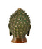 Serene Buddha Brass Sculpture in Brown Finish