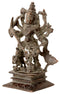Antiquated Brass Durga as Devi Mahishasur Mardini