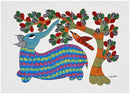 Elephant in Playful Mood - Gond Painting