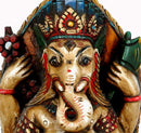 Divine Ganesha - Nepalese Wood Carving