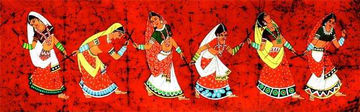 Indian Folk Dandiya Dance