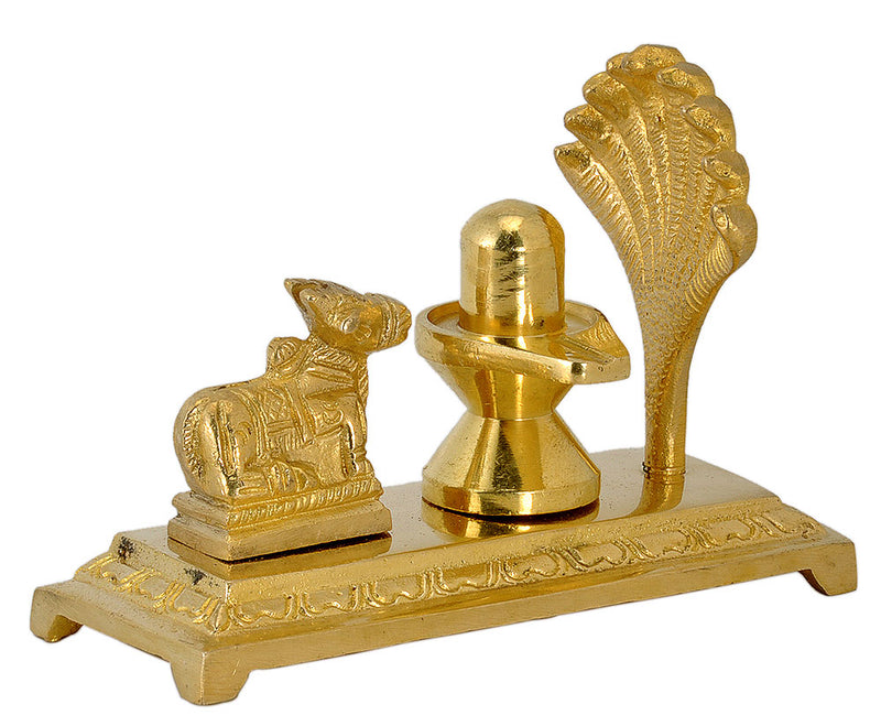 Brass Shivalingam and Nandi