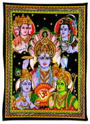 Panchadev Five Supreme Gods - Bahma Vishnu Mahesh, Krishna and Rama