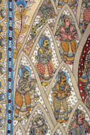 Ravana's Penance to Appease Lord Shiva - Large Kalamkari Painting