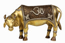 Brass Cow with Om inscription