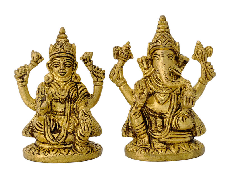 Brass Laxmi Ganesh Idols