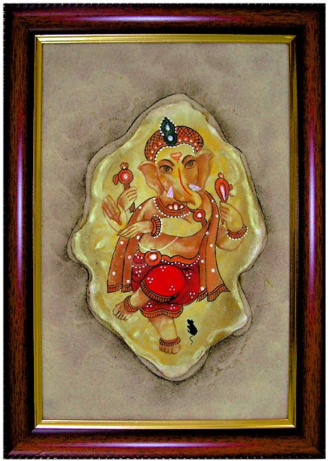 Blessing Dancing Vinayak Miniature Frame