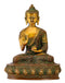 Lord Buddha in Vitarka Mudra Brass Statue 9"