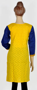 Embroidered Yellow Kurta