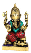 Lord Vinayak Brass Sculpture 8"