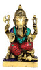 Lord Vinayak Brass Sculpture 8"