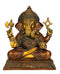 God Siddhi Vinayak Brass Statue with Color Finish 12.75"