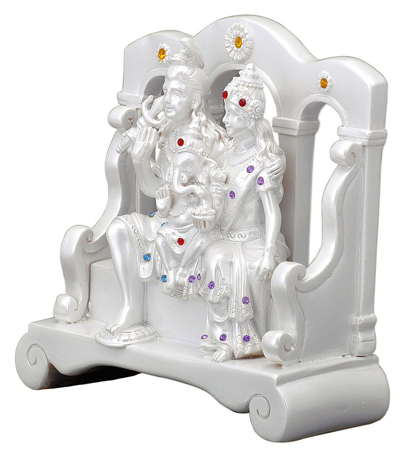 Polyresin Shiva Parivar Decorative Figure