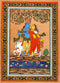 Lord Krsna with Gop i- Temple Art Painting of Puri