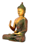 Buddha Brass Sculpture 8.25"