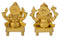 Miniature Lakshmi Ganesha Brass Pair