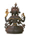 Avalokiteshvara Bodhisattva - Antiquated Brass Statuette