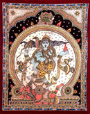 The Dance of Shiva - Kalamkari Painting