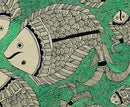 'Fish Kingdom' Folk Art Painting of Bihar