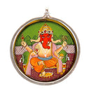 Three Headed Ganesha - Silver Pendant
