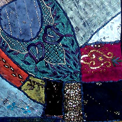 Summer Midnight - Patchwork Wall Hanging
