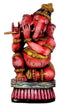 Ganesha as Flute Player - Wood Statuette