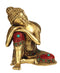 Relaxing Buddha Brass Sculpture