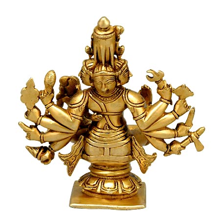 Panchanana - Five Headed Shiva with Parvati