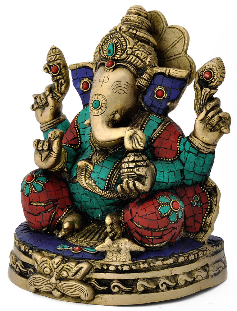 Chaturbhuj Vinayaka 10.50"