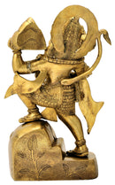 Veer Hanuman Ji Brass Sculpture 16.50"