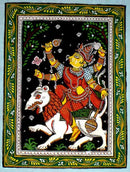 Durga Rides Upon A Ferocious Lion