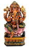 God of Good Luck - Painted Wooden Sculpture