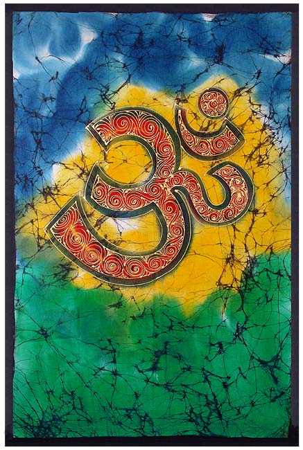 "Aum The Holy Word" Batik Painting