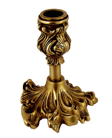 Budding Flower - Brass Candle Stand