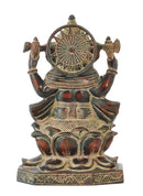 Antiquated Lord Ganpati Deva Brass Sculpture