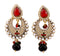 Red Dangle Drop Pearl Earrings for Women and Girls