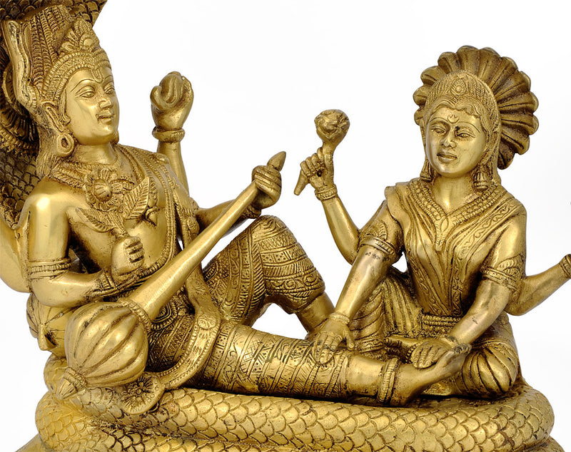 Lord Laxmi Narayan on Sheshnag 12.75"