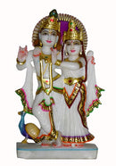 "Lord Radha Krishna Yugal Jori" Marble Sculpture