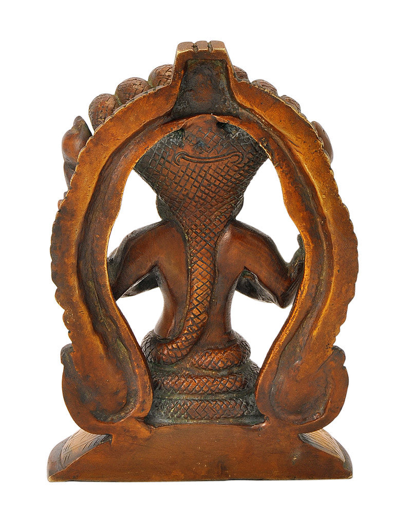 Patanjali Statue in Golden Brown Color Finish