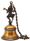 Dancing Lord Ganesha Deocrative Brass Bell 21.50"