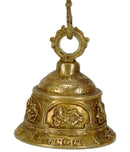 Brass Bell 'Pancha Ganesha' 5.50"