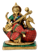 Devi Saraswati Seated on Swan