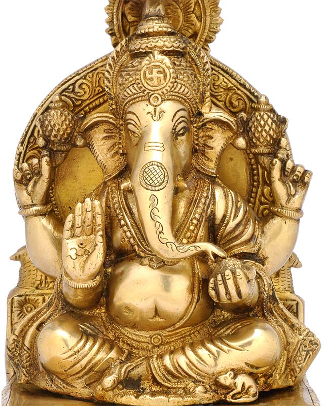 Shubh Ganpati - Brass Sculpture