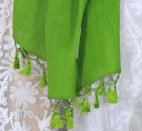 Leaf Green Wool Stole