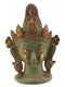 Tara Brass Head Antique Green Finish